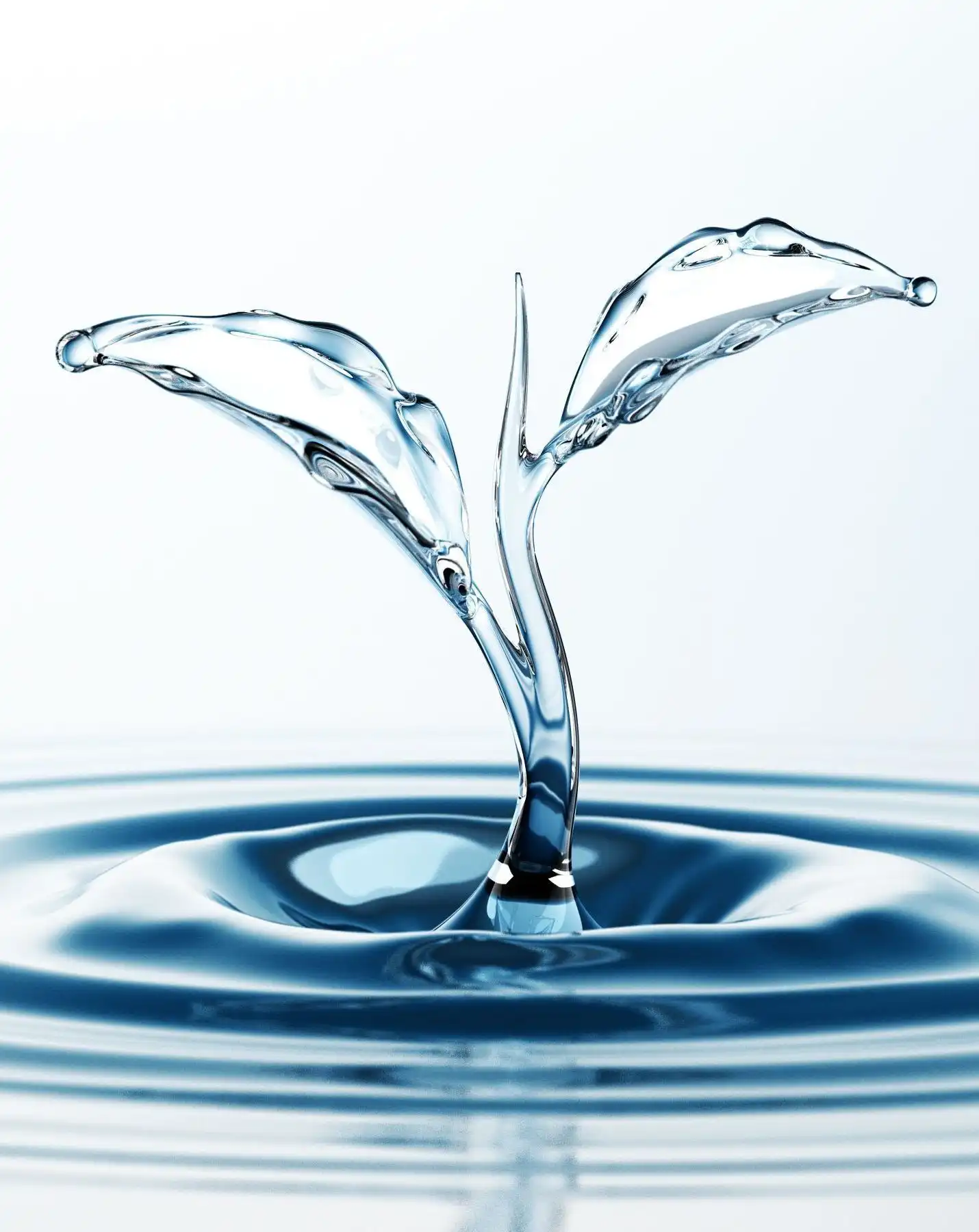 Wassertropfen in form einer Blume